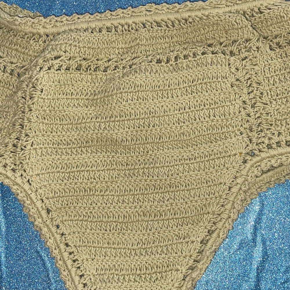 She Made Me Essential High Waisted Crochet Bikini Bottom